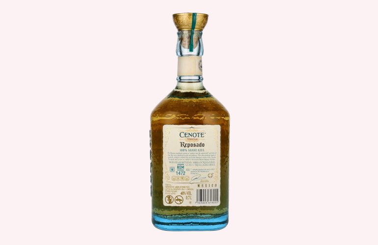 Cenote Tequila Reposado 100% Agave Azul 40% Vol. 0,7l