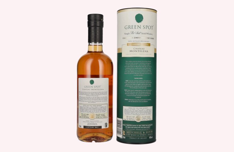 Green Spot CHATEAU MONTELENA Single Pot Still Irish Whiskey 46% Vol. 0,7l in geschenkverpakking