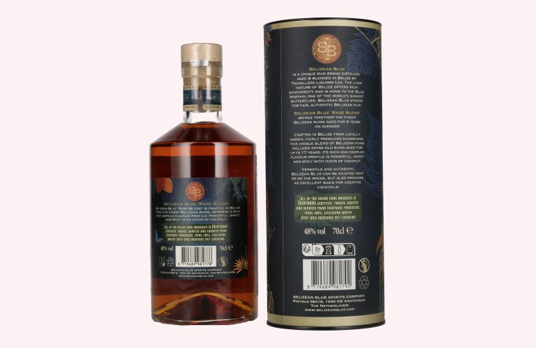 Belizean Blue RARE BLEND Rum 48% Vol. 0,7l in Giftbox