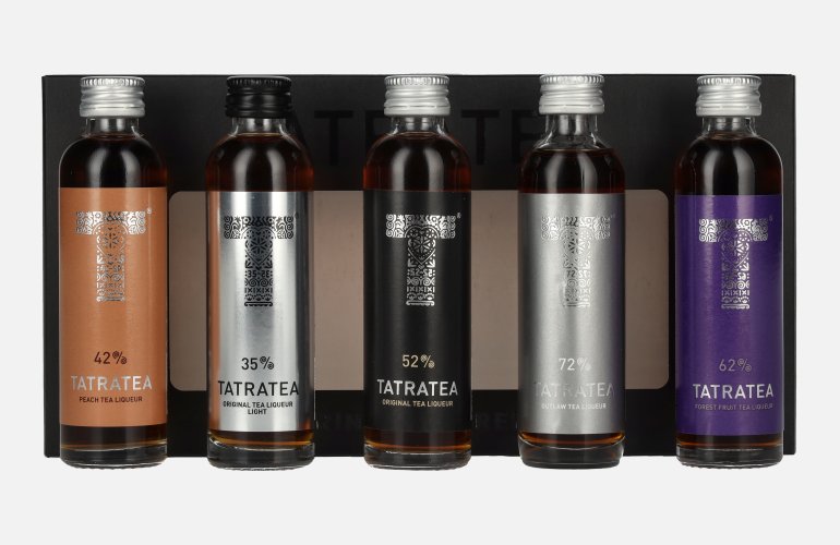TATRATEA Tasting Set Black 52,6% Vol. 5x0,04l in geschenkverpakking