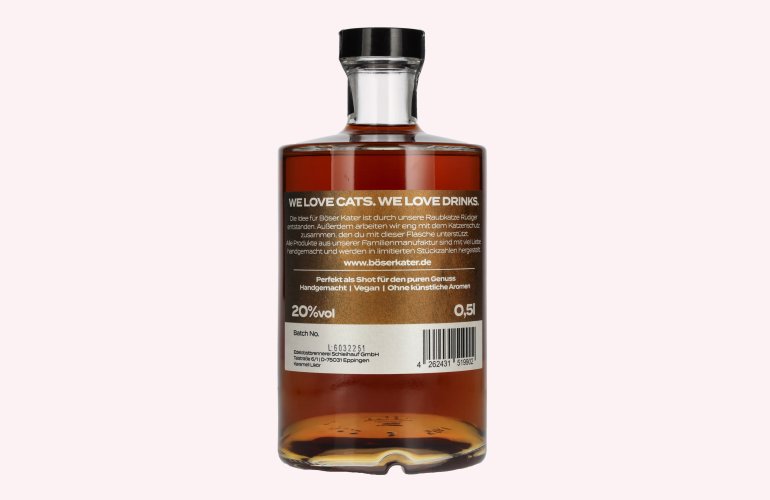 BÖSER KATER Caramel Toffee Likör 20% Vol. 0,5l