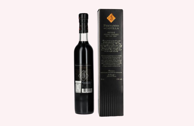 Fernando de Castilla Sherry Pedro Ximénez Antique 15% Vol. 0,5l en boîte cadeau
