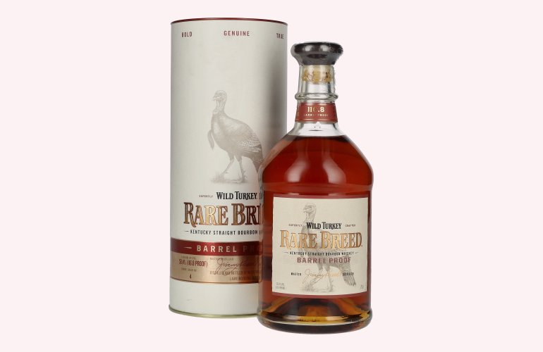 Wild Turkey RARE BREED Kentucky Straight Bourbon Whiskey Barrel Proof 58,4% Vol. 0,7l in geschenkverpakking