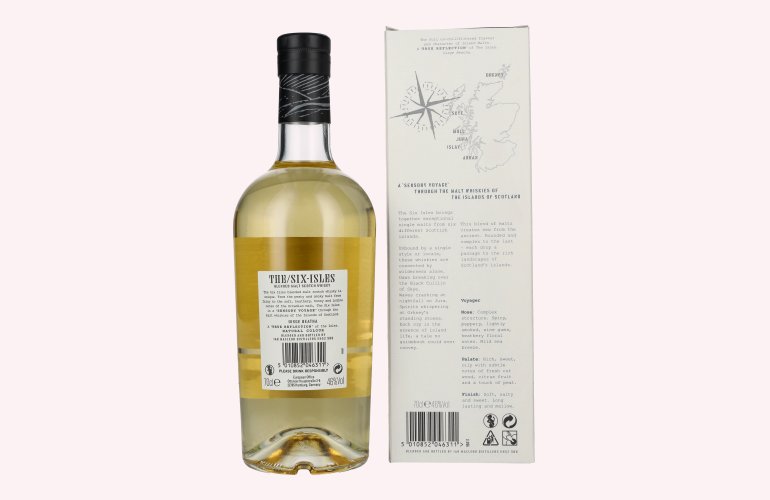 The Six Isles Blended Malt Scotch Whisky VOYAGER 46% Vol. 0,7l in geschenkverpakking