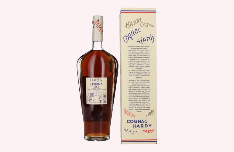 Hardy Cognac LEGEND 1863 40% Vol. 0,7l en boîte cadeau