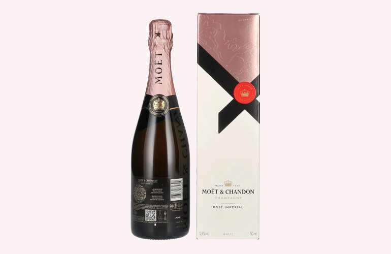 Moët & Chandon Champagne ROSÉ IMPÉRIAL Brut 12,5% Vol. 0,75l en boîte cadeau
