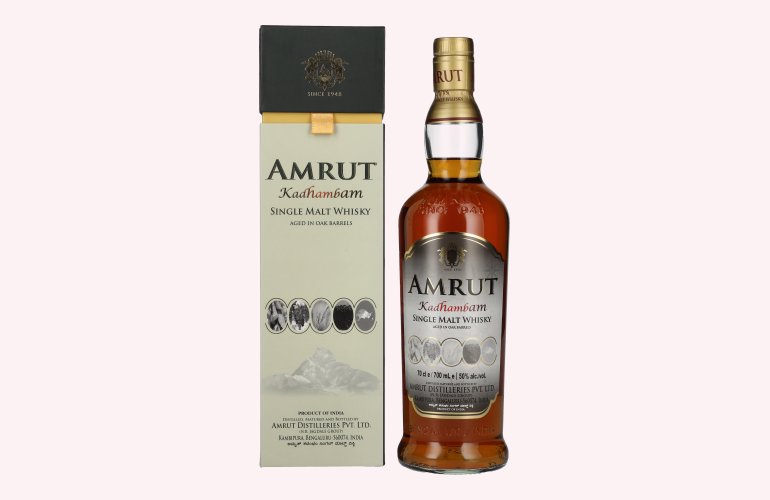 Amrut KADHAMBAM Single Malt Whisky 50% Vol. 0,7l in Geschenkbox