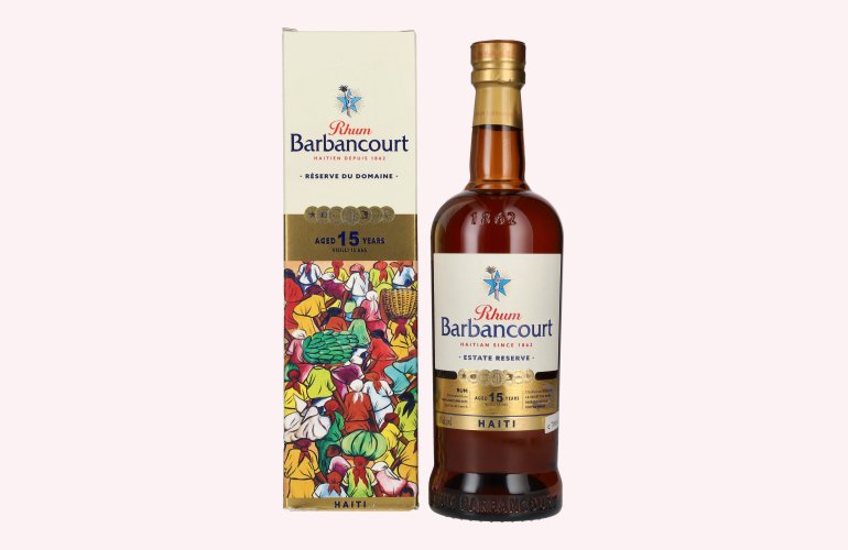 Barbancourt 15 Years Old Réserve du Domaine Rhum 43% Vol. 0,7l en boîte cadeau