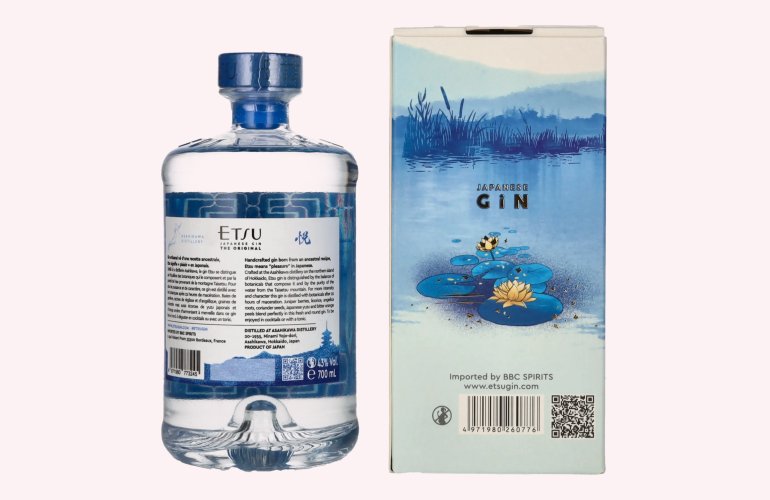 Etsu Japanese Handcrafted Gin The Original 43% Vol. 0,7l en boîte cadeau