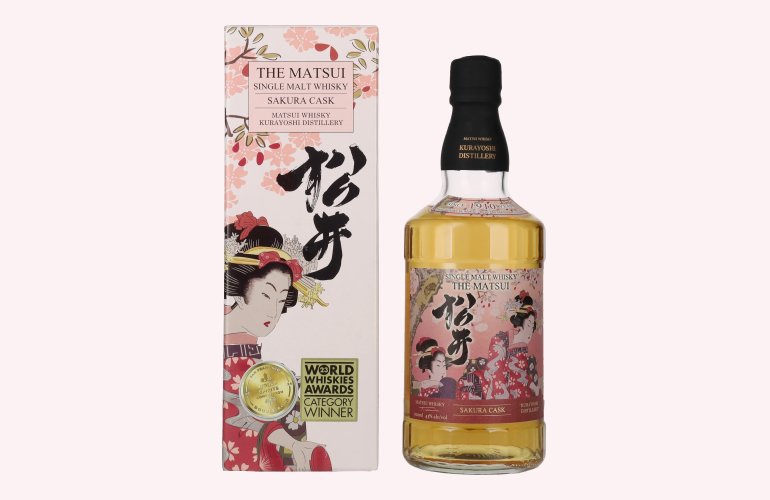 Matsui Whisky THE MATSUI Single Malt Japanese Whisky SAKURA CASK 43% Vol. 0,7l in geschenkverpakking
