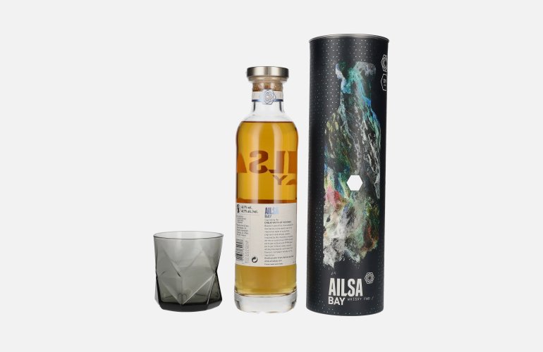 Ailsa Bay SWEET SMOKE Single Malt Scotch Whisky Release 1.2 48,9% Vol. 0,7l in geschenkverpakking met Glas