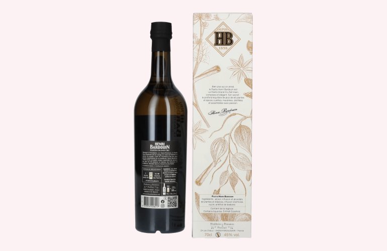 Henri Bardouin Le Pastis Grand Cru 45% Vol. 0,7l en boîte cadeau