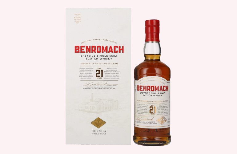 Benromach 21 Years Old Speyside Single Malt 43% Vol. 0,7l in Geschenkbox