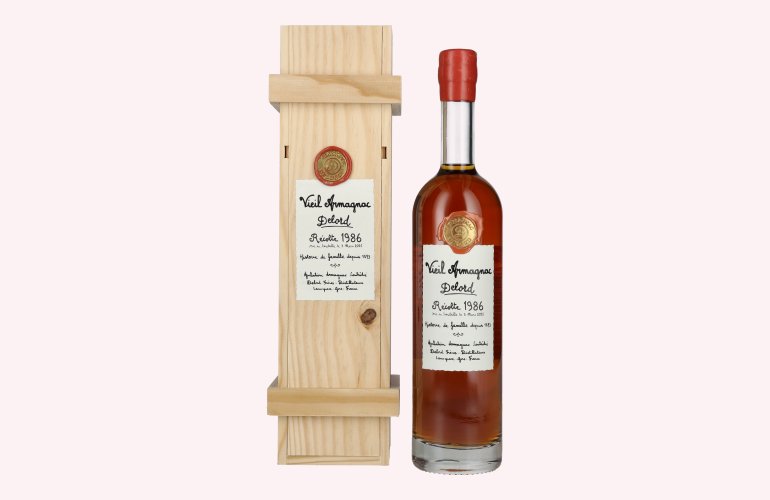 Vieil Armagnac Delord Vintage Récolte 1986 40% Vol. 0,7l in Holzkiste