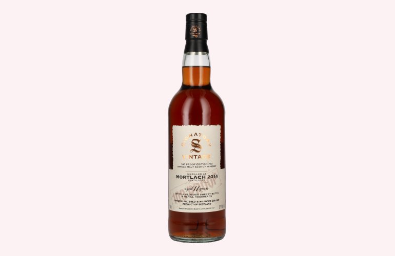 Signatory Vintage 100 Proof Edition MORTLACH 11 Years Old Single Malt #73 2014 57,1% Vol. 0,7l