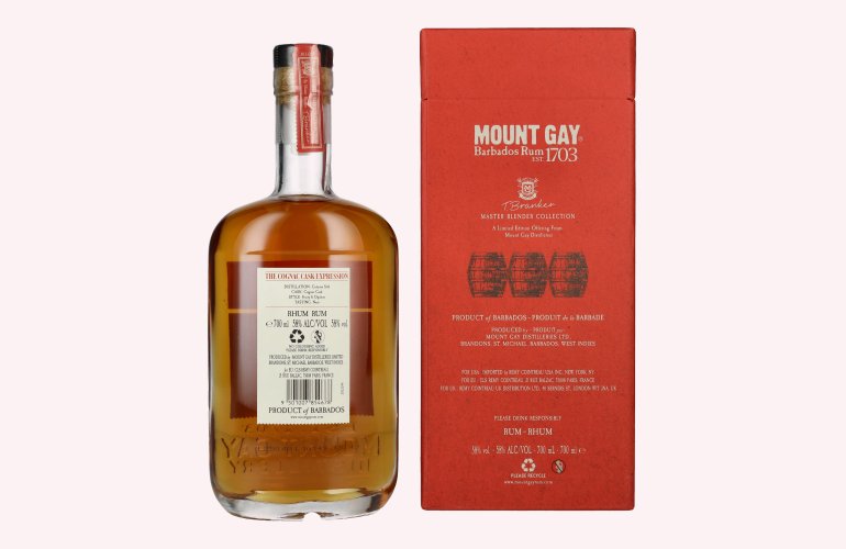 Mount Gay The Cognac Cask Expression MASTER BLENDER COLLECTION 58% Vol. 0,7l in Giftbox