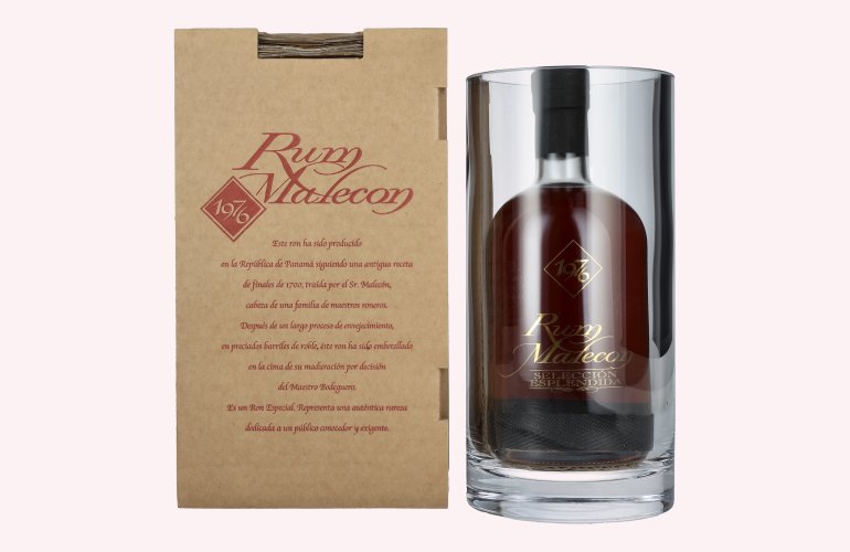 Rum Malecon SELECCIÓN ESPLENDIDA 1976 40% Vol. 0,7l im Glasbehälter