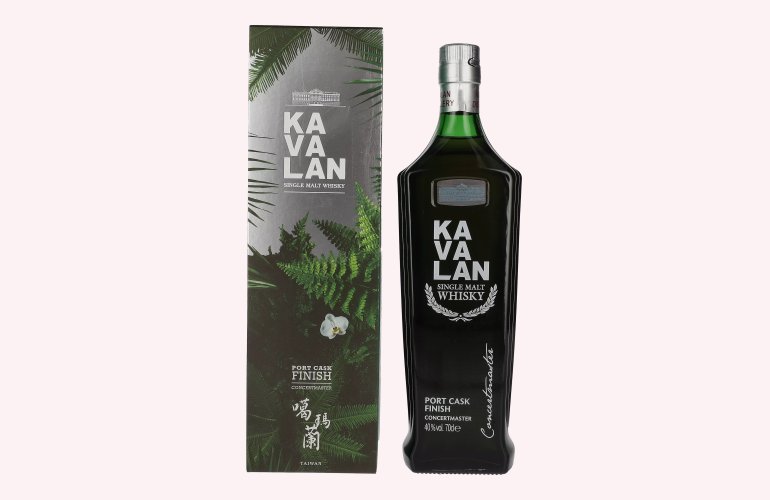 Kavalan CONCERTMASTER Port Cask Finish Festif Edition Single Malt Whisky 40% Vol. 0,7l in Giftbox