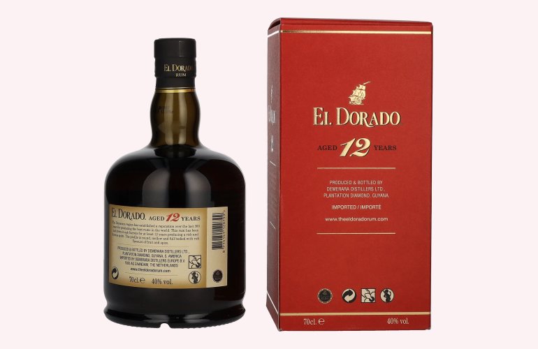 El Dorado 12 Years Old Finest Demerara Rum 40% Vol. 0,7l in Giftbox
