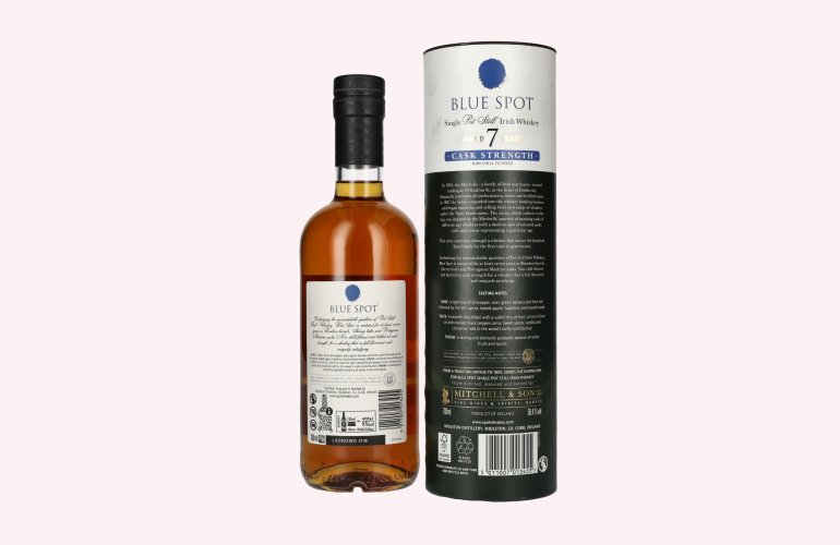 Blue Spot 7 Years Old Cask Strength Pot Still Irish Whiskey 58,4% Vol. 0,7l in Geschenkbox