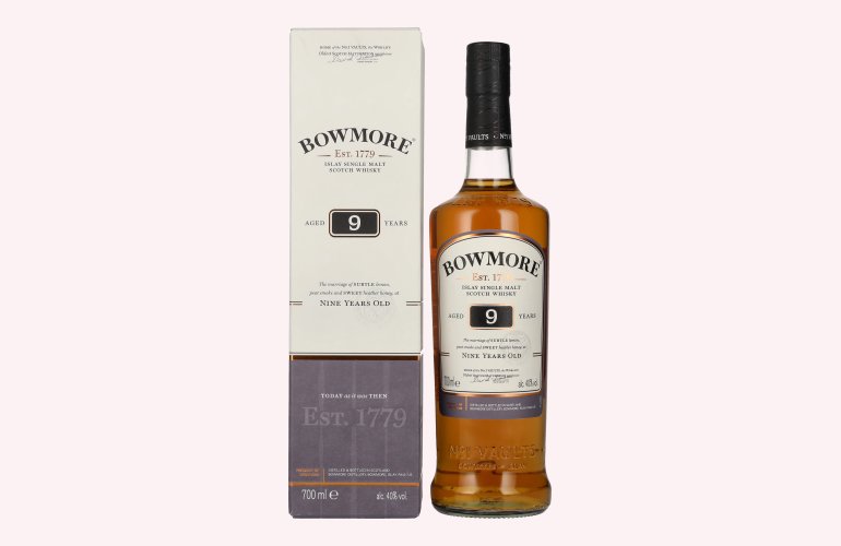 Bowmore 9 Years Old Islay Single Malt Scotch Whisky 40% Vol. 0,7l in Giftbox