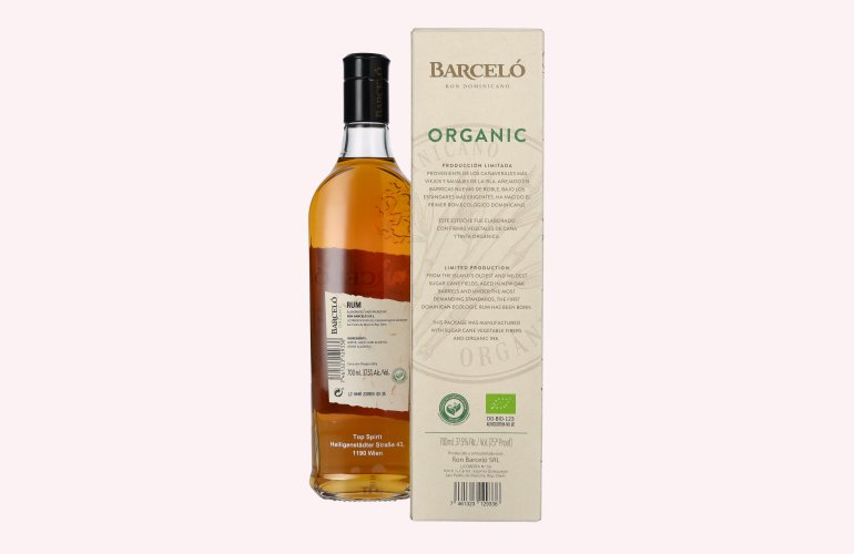 Barceló Organic Ron Dominicano Limited Production 37,5% Vol. 0,7l in geschenkverpakking