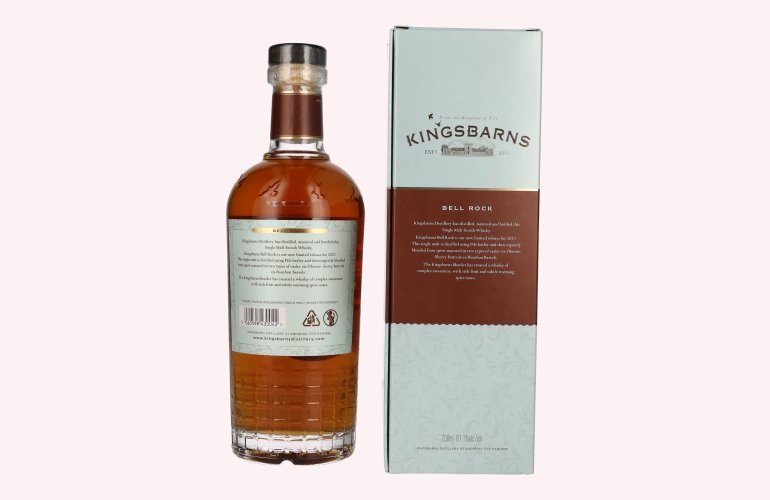 Kingsbarns BELL ROCK Lowland Single Malt Scotch Cask Strength 61,1% Vol. 0,7l in Geschenkbox