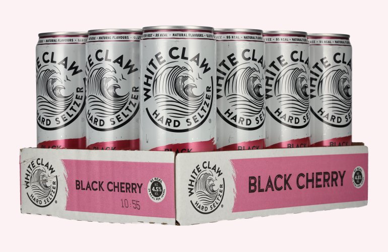 White Claw Hard Seltzer Black Cherry 4,5% Vol. 12x0,33l Dosen Pfand
