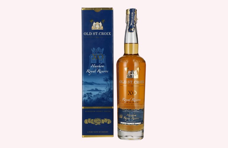 Old St. Croix A.H. Riise X.O. HAAKON ROYAL RESERVE Superior Spirit Drink 42% Vol. 0,7l en boîte cadeau