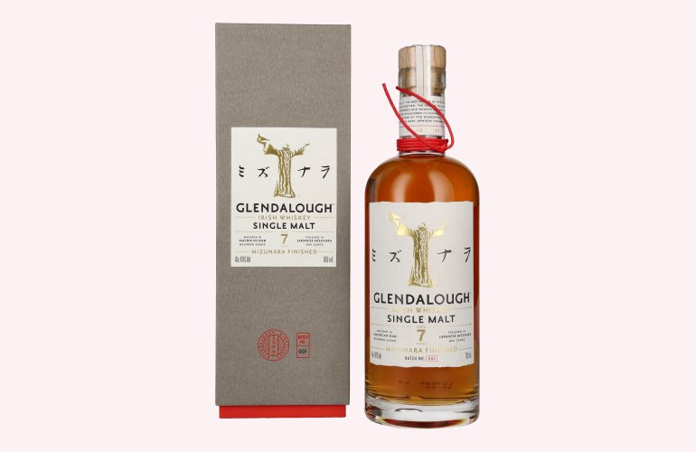 Glendalough 7 Years Old MIZUNARA FINISHED Batch No. 001 46% Vol. 0,7l in Giftbox