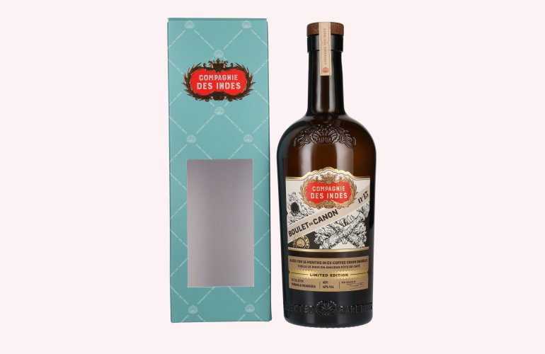 Compagnie des Indes BOULET DE CANON N°15 Limited Edition 46% Vol. 0,7l in geschenkverpakking