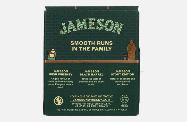 Jameson Irish Whiskey Tasting Set 40% Vol. 3x0,05l