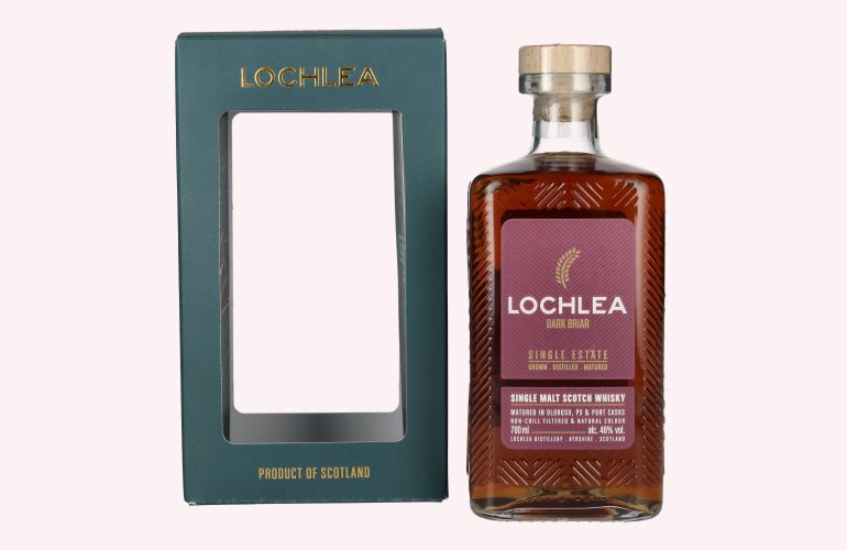 Lochlea DARK BRIAR Single Estate Single Malt Scotch Whisky 46% Vol. 0,7l en boîte cadeau