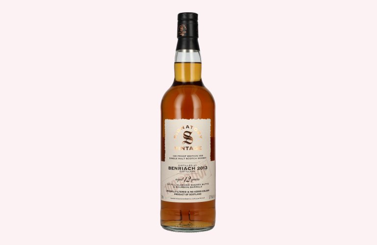 Signatory Vintage 100 Proof Edition BENRIACH 12 Years Old Single Malt #69 2013 57,1% Vol. 0,7l