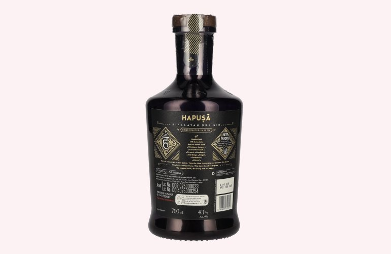 Hapusā Himalayan Dry Gin 43% Vol. 0,7l