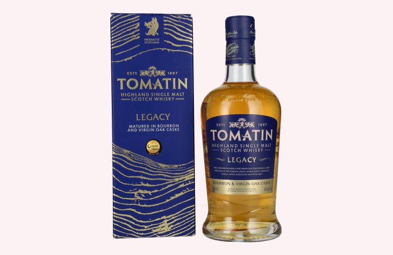 Tomatin Legacy Highland Single Malt Scotch Whisky 43% Vol. 0,7l in geschenkverpakking