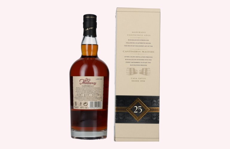Rum Malecon 25 Reserva Imperial Rum 40% Vol. 0,7l en boîte cadeau