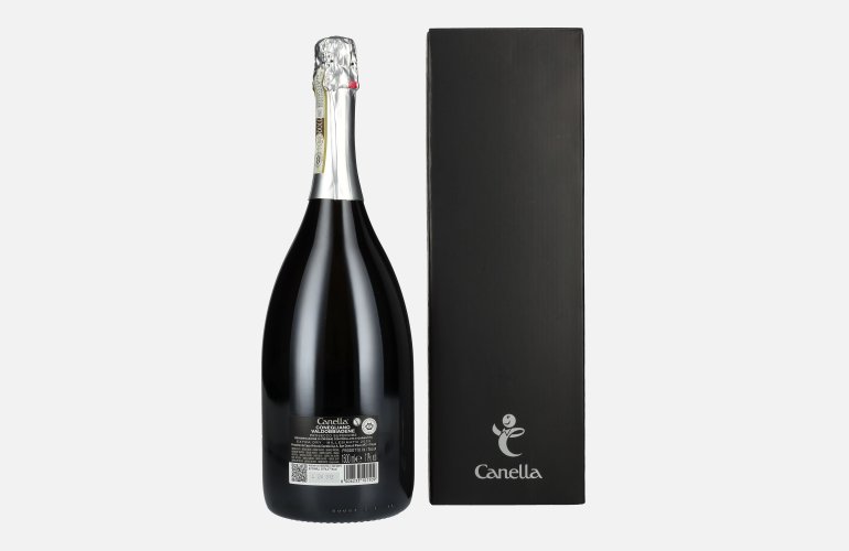 Canella Valdobbiadene Prosecco Superiore Millesimato Extra Dry DOCG 2023 11% Vol. 1,5l en boîte cadeau