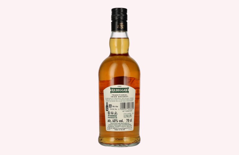Kilbeggan Traditional Irish Whiskey 40% Vol. 0,7l