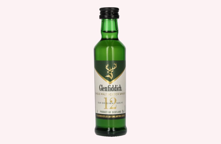 Glenfiddich 12 Years Old Single Malt Scotch Whisky 40% Vol. 0,05l