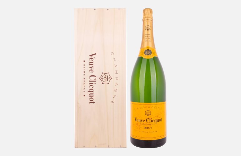 Veuve Clicquot Champagne Brut Yellow Label 12% Vol. 3l in Holzkiste