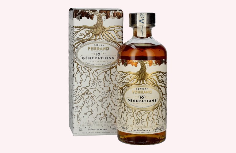 Cognac Ferrand 10 GÉNÉRATIONS 1er Cru de Cognac Grande Champagne 46% Vol. 0,5l in Giftbox