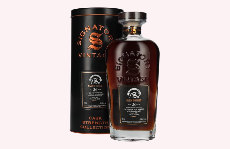 Signatory Vintage GLEN ROTHES 26 Years Old Cask Strength #9812 1997 52,4% Vol. 0,7l in Tinbox