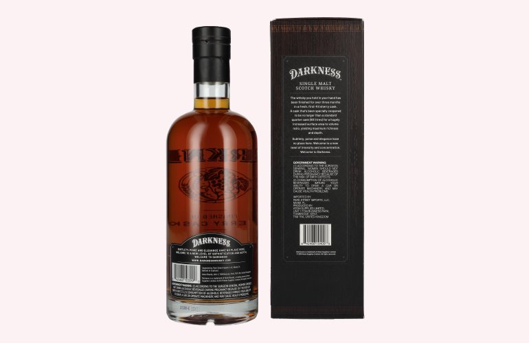 Darkness! 8 Years Old Single Malt Scotch Whisky SHERRY CASKS 47,8% Vol. 0,7l in geschenkverpakking