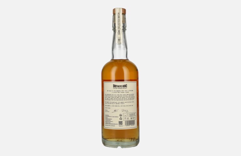 Brother's Bond Straight Bourbon Whiskey Batch No. 0037 40% Vol. 0,7l