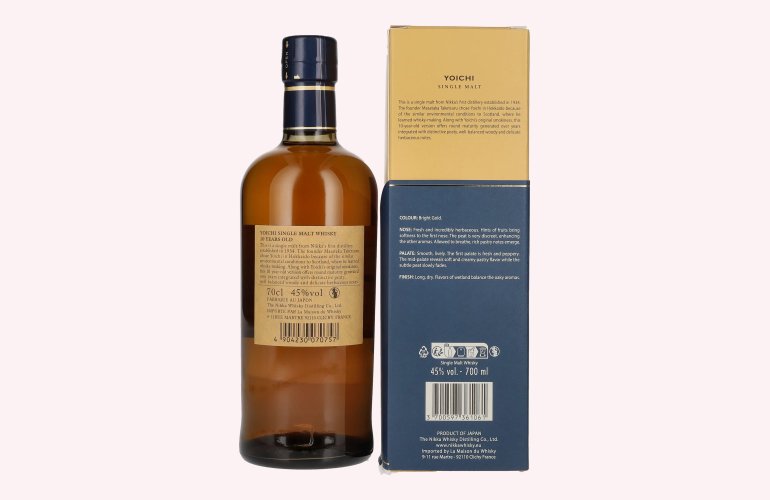 Nikka 10 Years Old Yoichi Single Malt Whisky 45% Vol. 0,7l in geschenkverpakking