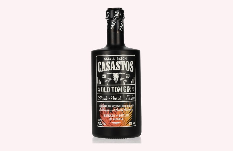 CASASTOS Old Tom Gin Small Batch Black-Peach 40% Vol. 0,5l