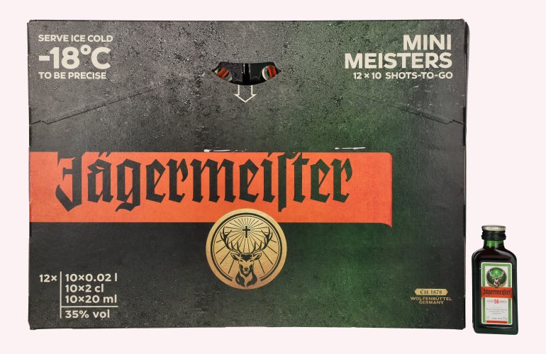 Jägermeister 35% Vol. 12x10x0,02l