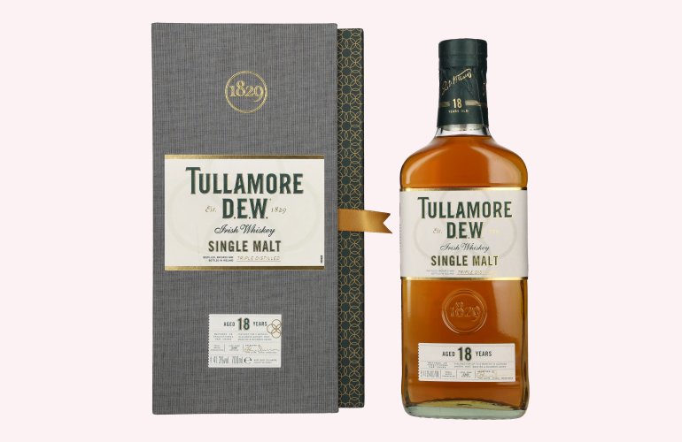 Tullamore D.E.W. 18 Years Old Single Malt Irish Whiskey 41,3% Vol. 0,7l in Giftbox