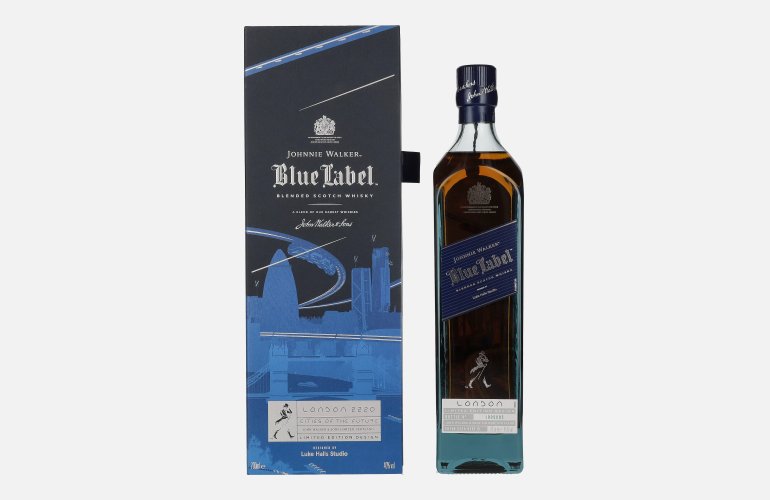 Johnnie Walker Blue Label City Edition London Blended Scotch Whisky 40% Vol. 0,7l in Geschenkbox
